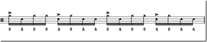 rythme simple paradiddle 2