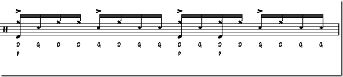 rythme simple paradiddle 4