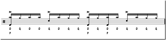 rythme simple paradiddle 5