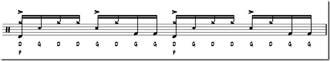 rythme simple paradiddle 6