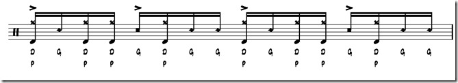 rythme simple paradiddle 7